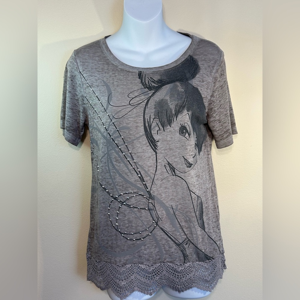 Women’s Disney Tinkerbell Grey Top
